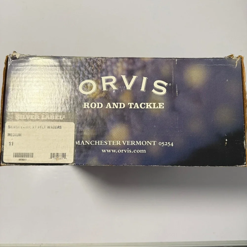 Orvis Silver Label XT Felt Waders Mens Medium 11 Tan Green 58T95211